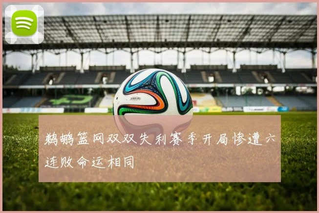鹈鹕篮网双双失利赛季开局惨遭六连败命运相同